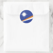 Marshall Islands vlag Ronde Sticker (Tas)