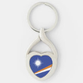Marshall Islands vlag Sleutelhanger (Voorkant)