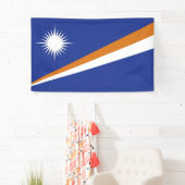 Marshall Islands vlag Spandoek (Insitu)