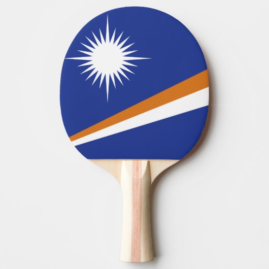 Marshall Islands vlag Tafeltennisbatje (Voorkant)