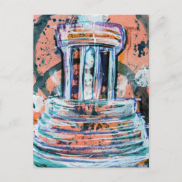 Marshall Michigan Brooks Memorial Fontein Toerist Briefkaart