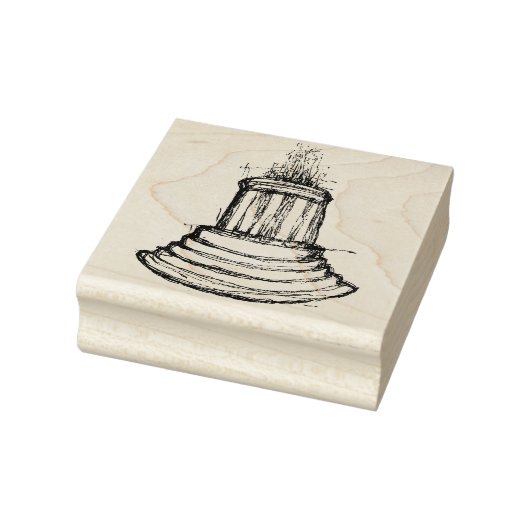 Marshall Michigan Fontein Rubberstempel (Stempel)