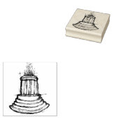 Marshall Michigan Fontein Rubberstempel (Gestempeld)