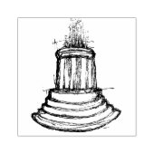 Marshall Michigan Fontein Rubberstempel (Afrduk)