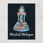 Marshall Michigan Fountain Briefkaart (Voorkant)