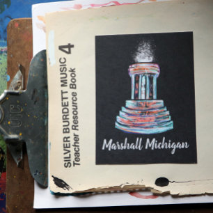 Marshall Michigan Fountain Briefkaart