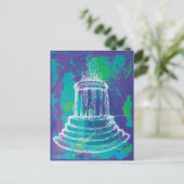 Marshall Michigan Fountain                         Briefkaart (Staand voorkant)