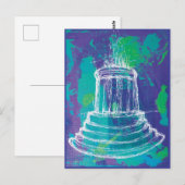 Marshall Michigan Fountain                         Briefkaart (Voorkant / Achterkant)