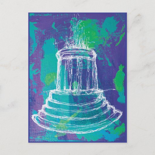 Marshall Michigan Fountain                         Briefkaart (Voorkant)