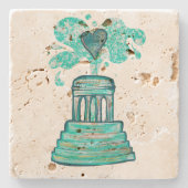 Marshall Michigan Fountain Stenen Onderzetter (Voorkant)