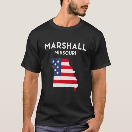 Marshall Missouri USA State America Travel Missour T-shirt (Voorkant)
