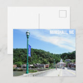 Marshall North Carolina Travel Photo Briefkaart (Voorkant / Achterkant)