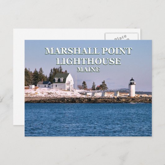 Marshall Point Light, Maine Briefkaart (Voorkant / Achterkant)