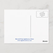 Marshall Point Light, Maine Briefkaart (Achterkant)
