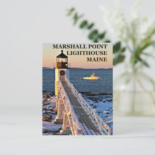 Marshall Point Light, Maine Briefkaart (Staand voorkant)