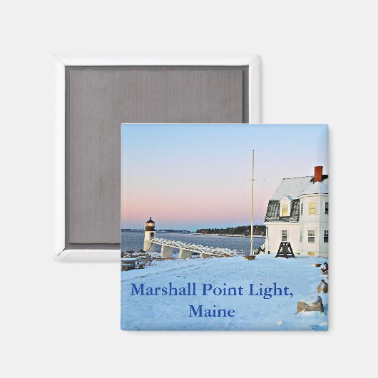 Marshall Point Light, Maine Magnet (Voorkant / Achterkant)