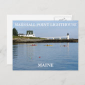Marshall Point Light, Port Clyde Maine Briefkaart (Voorkant / Achterkant)