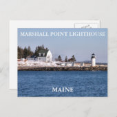 Marshall Point Light, Port Clyde Maine Briefkaart (Voorkant / Achterkant)