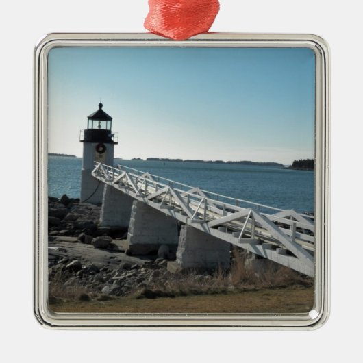 Marshall Point Lighthouse 5 Metalen Ornament (Voorkant)