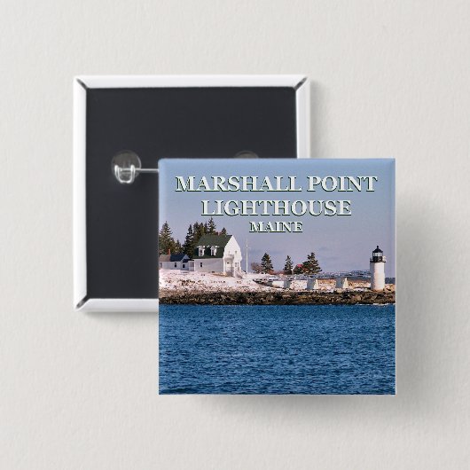 Marshall Point Lighthouse, Maine Button (Voorkant /achterkant)