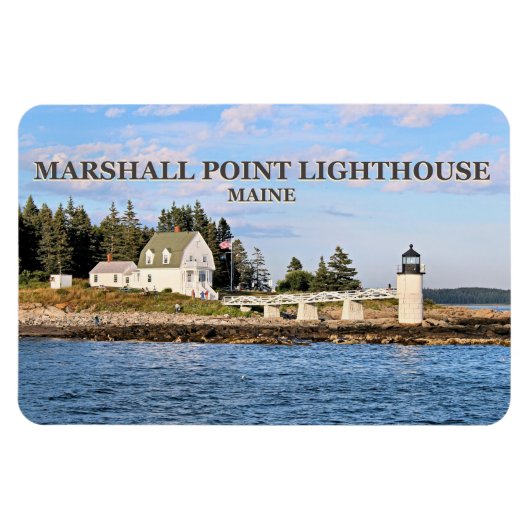 Marshall Point Lighthouse, Maine Flexi Magnet Magneet (Horizontaal)
