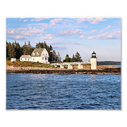 Marshall Point Lighthouse Maine Foto Afdruk (Voorkant)