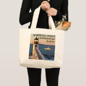 Marshall Point Lighthouse, Maine Jumbo Canvas tas (Voorkant (product))