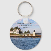 Marshall Point Lighthouse Maine Sleutelhanger (Voorkant)