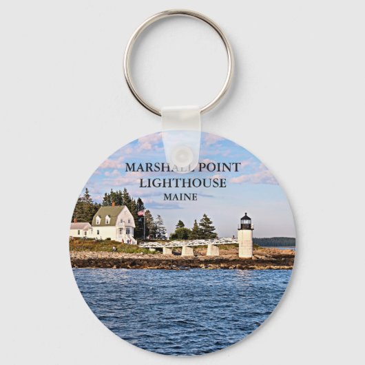 Marshall Point Lighthouse Maine Sleutelhanger (Voorkant)