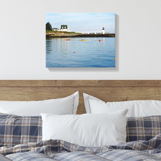 Marshall Point Lighthouse Maine Wrapped Canvas (Insitu (Slaapkamer))