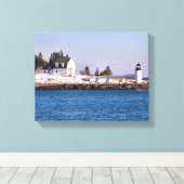 Marshall Point Lighthouse Maine Wrapped Canvas (Insitu (Houten vloer))