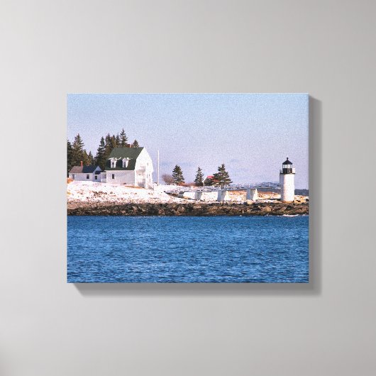 Marshall Point Lighthouse Maine Wrapped Canvas (Voorkant)