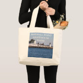 Marshall Point Lighthouse, Port Clyde Maine Grote Tote Bag (Voorkant (product))