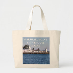 Marshall Point Lighthouse, Port Clyde Maine Grote Tote Bag