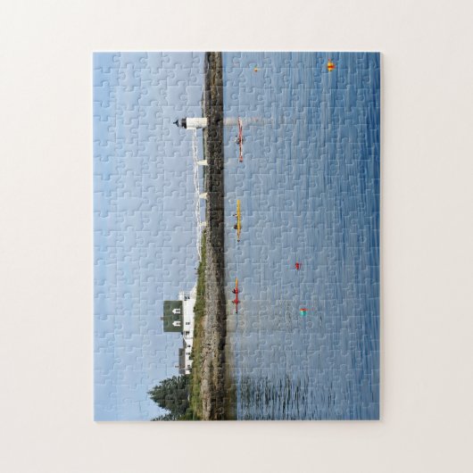 Marshall Point Lighthouse, Port Clyde Maine Legpuzzel (Verticaal)