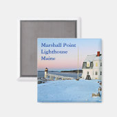 Marshall Point Lighthouse, Port Clyde Maine Magneet (Voorkant / Achterkant)