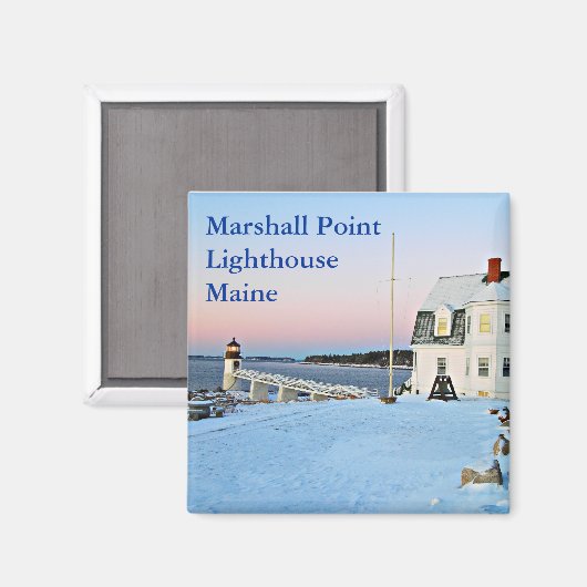Marshall Point Lighthouse, Port Clyde Maine Magneet (Voorkant / Achterkant)