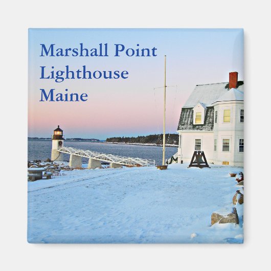 Marshall Point Lighthouse, Port Clyde Maine Magneet (Voorkant)