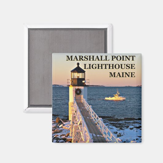 Marshall Point Lighthouse, Port Clyde Maine Magnet (Voorkant / Achterkant)