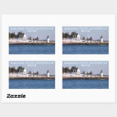 Marshall Point Lighthouse, Port Clyde Maine Rechthoekige Sticker (Vel)