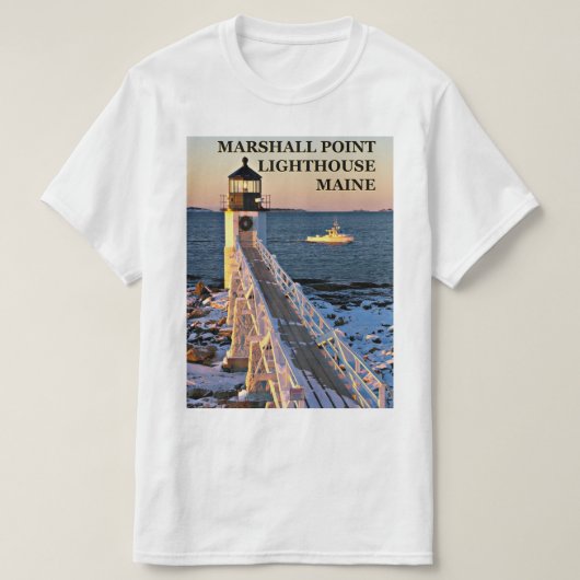 Marshall Point Lighthouse, Port Clyde Maine TShirt (Design voorkant)