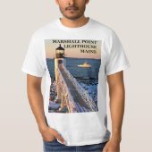 Marshall Point Lighthouse, Port Clyde Maine TShirt (Voorkant)