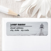 Marshall Point Lighthouse Retouradreslabel Etiket (Insitu)