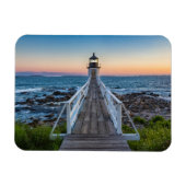 Marshall Point-vuurtoren op Sunset Magneet (Horizontaal)