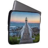 Marshall Point-vuurtoren op zonsondergang Laptop Sleeve (Voorkant Rechts)