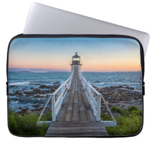Marshall Point-vuurtoren op zonsondergang Laptop Sleeve