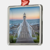 Marshall Point-vuurtoren op zonsondergang Metalen Ornament (Links)