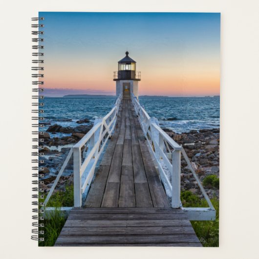 Marshall Point-vuurtoren op zonsondergang Planner (Voorkant)