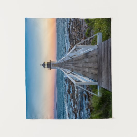 Marshall Point-vuurtoren op zonsondergang Wandkleed (Voorkant)