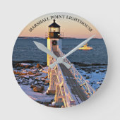 Marshall PointLighthouse Maine Wall klok (Voorkant)